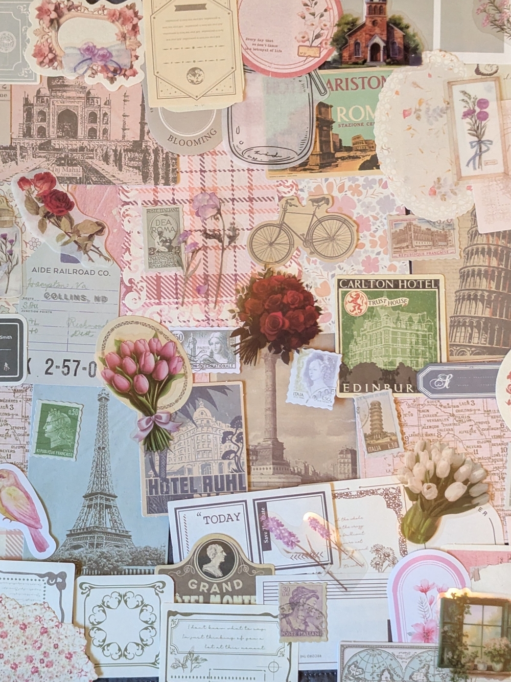 Scrapbooking Vintage & Floral Stickers & Paper